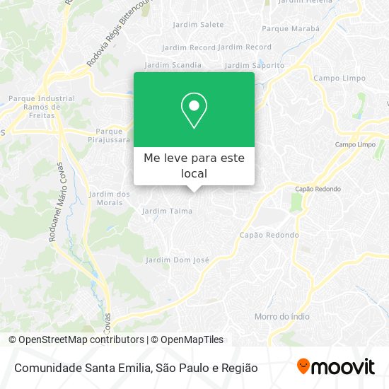 Comunidade Santa Emilia mapa