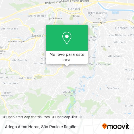 Adega Altas Horas mapa