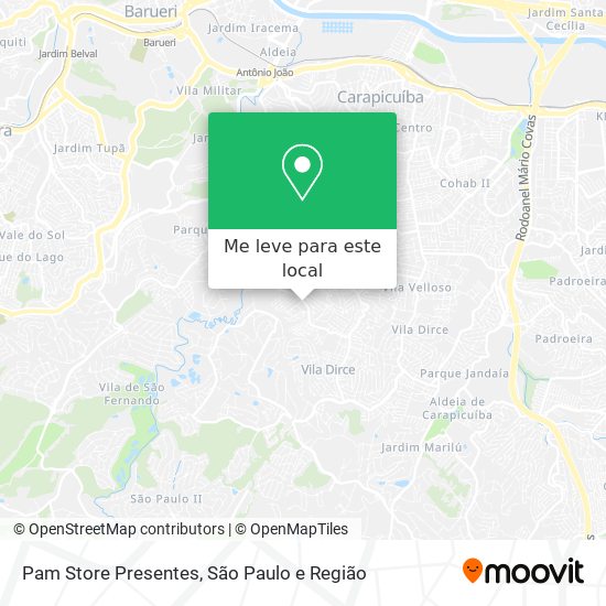 Pam Store Presentes mapa