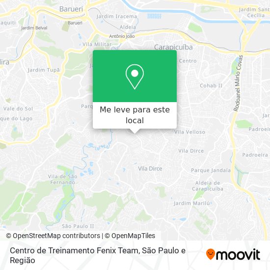Centro de Treinamento Fenix Team mapa