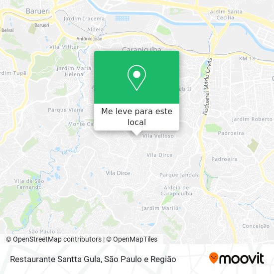 Restaurante Santta Gula mapa