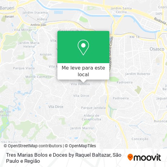 Tres Marias Bolos e Doces by Raquel Baltazar mapa