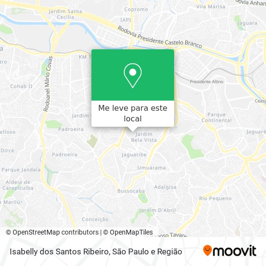 Isabelly dos Santos Ribeiro mapa