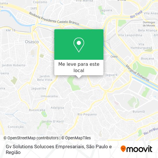 Gv Solutions Solucoes Empresariais mapa