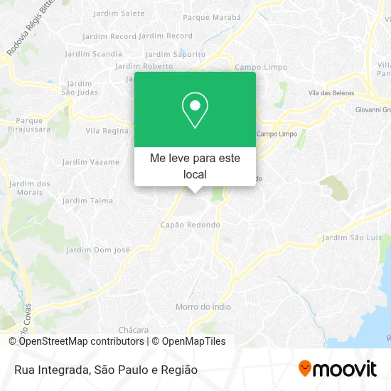 Rua Integrada mapa