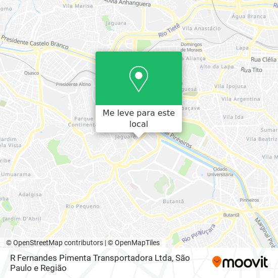 R Fernandes Pimenta Transportadora Ltda mapa