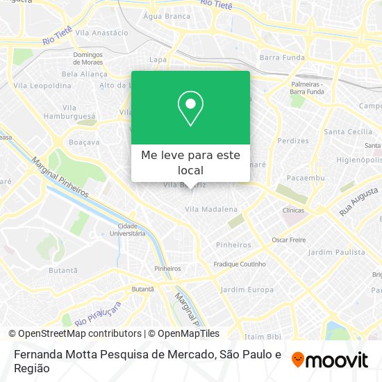 Fernanda Motta Pesquisa de Mercado mapa