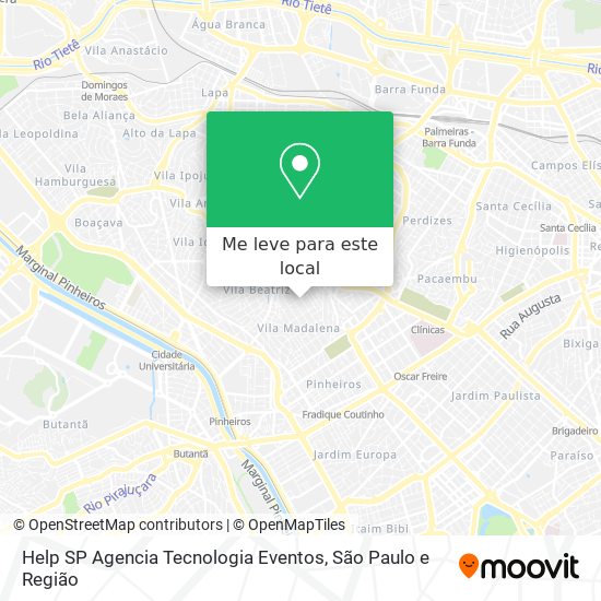 Help SP Agencia Tecnologia Eventos mapa