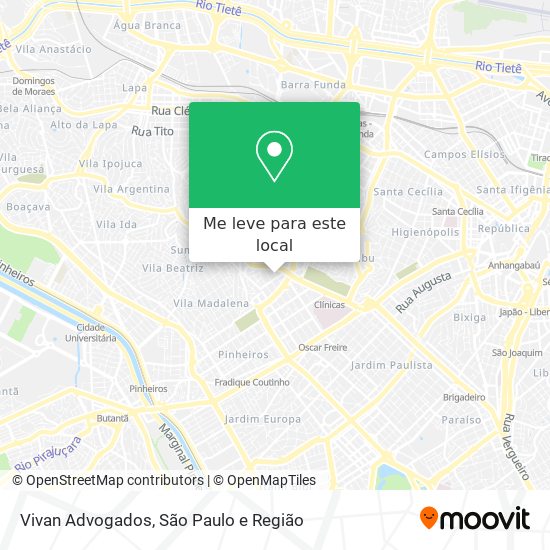 Vivan Advogados mapa