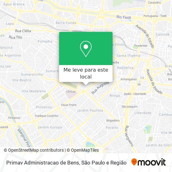 Primav Administracao de Bens mapa