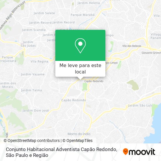 Conjunto Habitacional Adventista Capão Redondo mapa