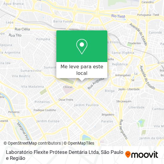 Laboratório Flexite Prótese Dentária Ltda mapa