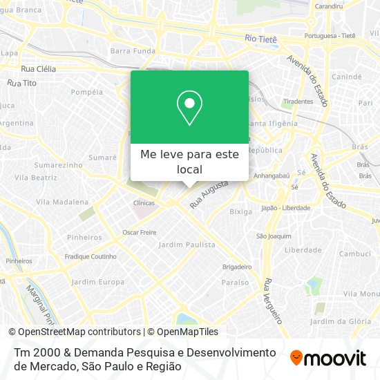 Tm 2000 & Demanda Pesquisa e Desenvolvimento de Mercado mapa