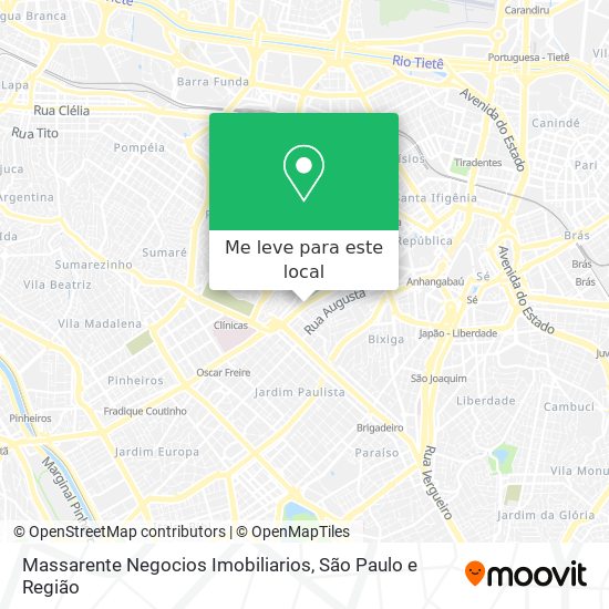 Massarente Negocios Imobiliarios mapa