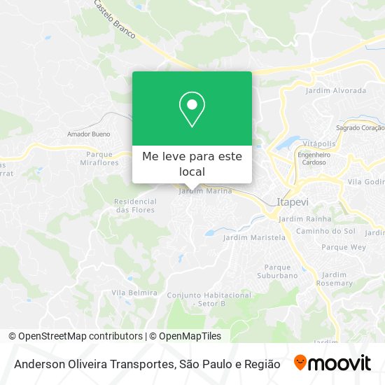 Anderson Oliveira Transportes mapa