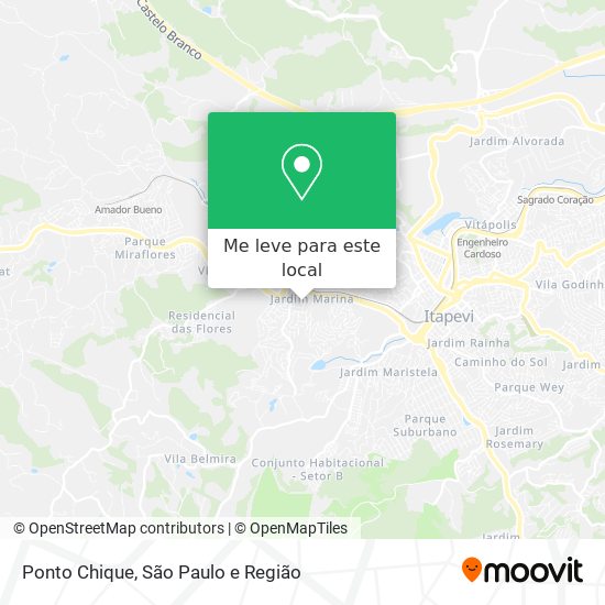 Ponto Chique mapa
