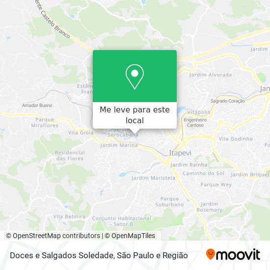 Doces e Salgados Soledade mapa