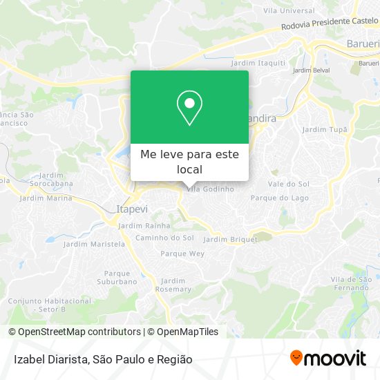 Izabel Diarista mapa