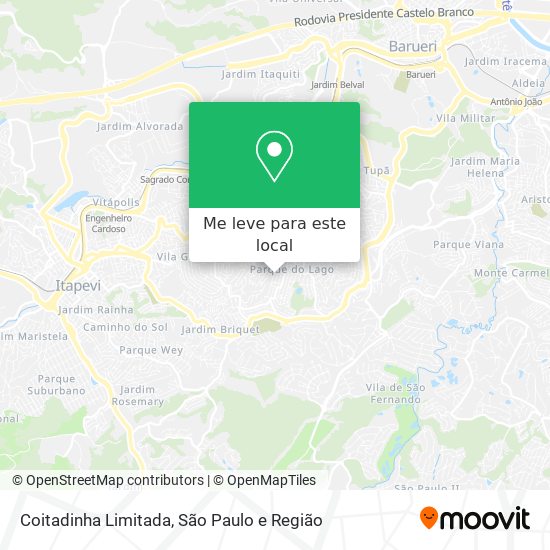 Coitadinha Limitada mapa