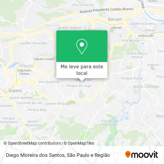 Diego Moreira dos Santos mapa
