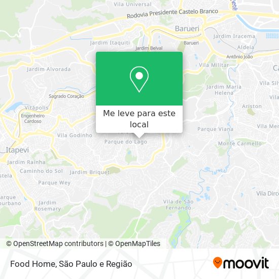 Food Home mapa