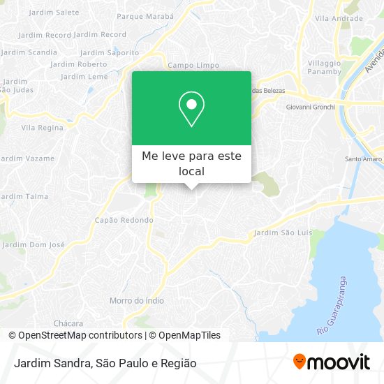 Jardim Sandra mapa
