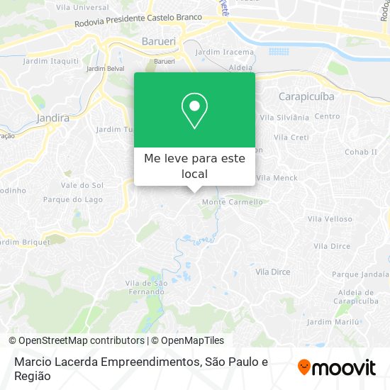 Marcio Lacerda Empreendimentos mapa