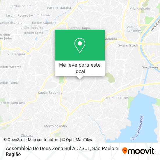 Assembleia De Deus Zona Sul ADZSUL mapa