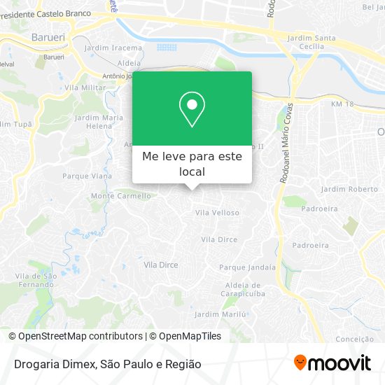 Drogaria Dimex mapa