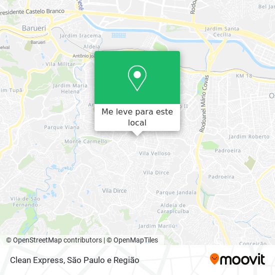 Clean Express mapa