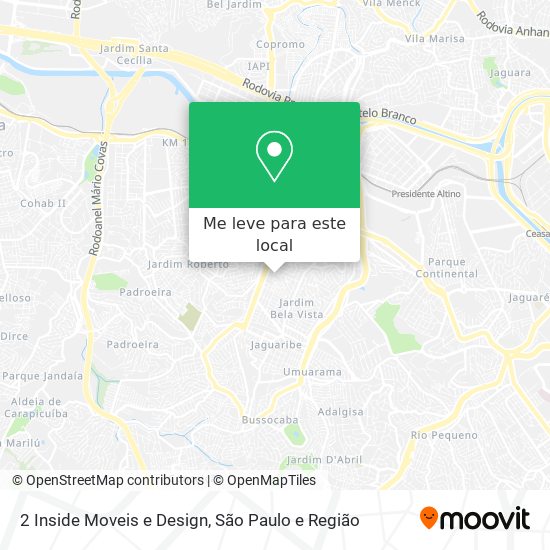 2 Inside Moveis e Design mapa