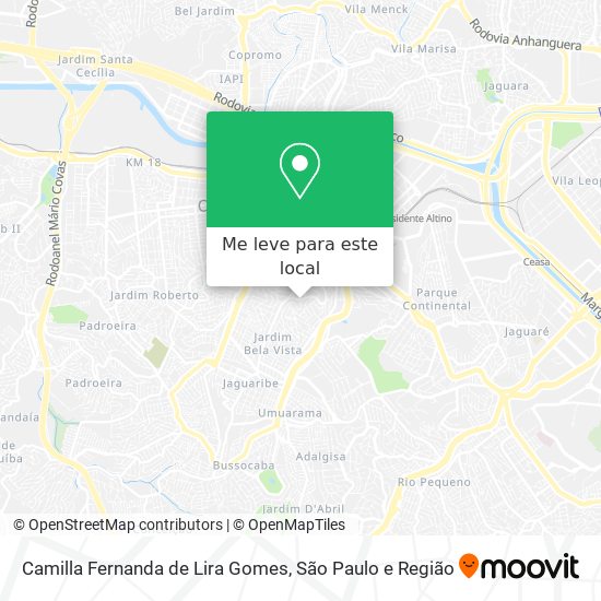 Camilla Fernanda de Lira Gomes mapa
