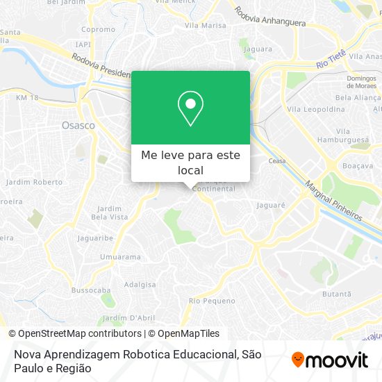 Nova Aprendizagem Robotica Educacional mapa