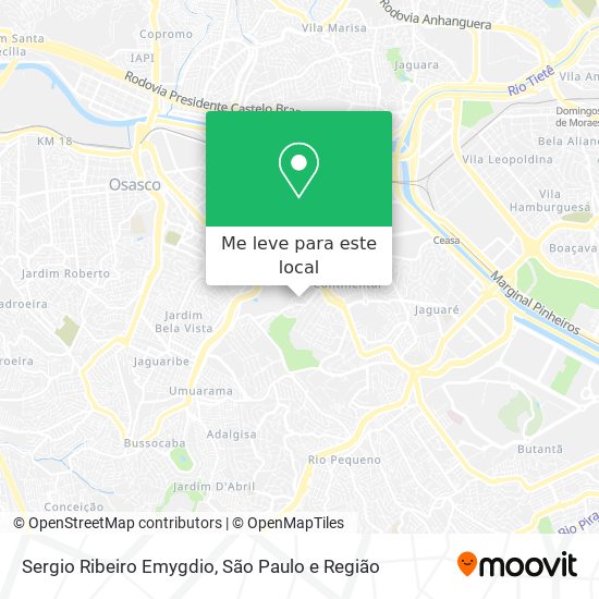 Sergio Ribeiro Emygdio mapa