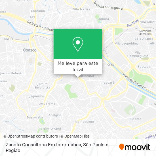 Zanoto Consultoria Em Informatica mapa