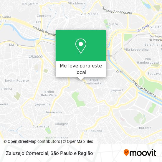 Zaluzejo Comercial mapa