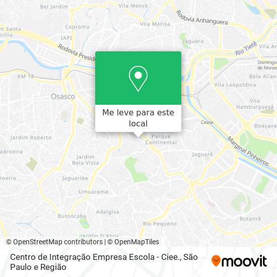 Centro de Integração Empresa Escola - Ciee. mapa