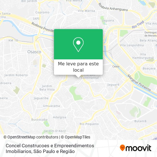 Concel Construcoes e Empreendimentos Imobiliarios mapa