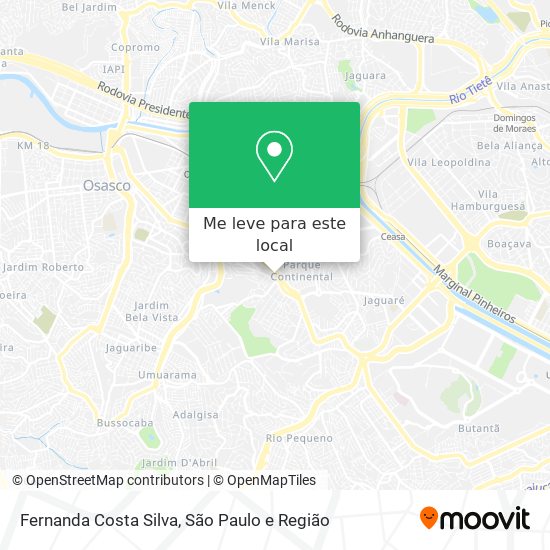 Fernanda Costa Silva mapa