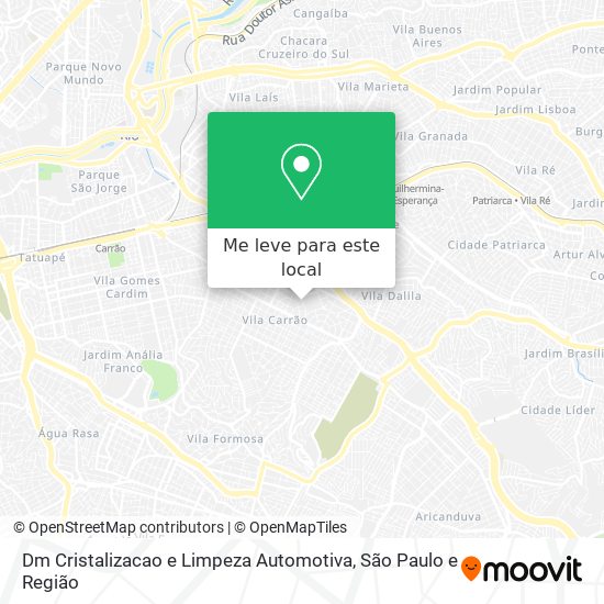 Dm Cristalizacao e Limpeza Automotiva mapa