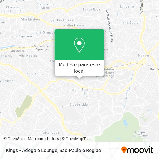Kings - Adega e Lounge mapa