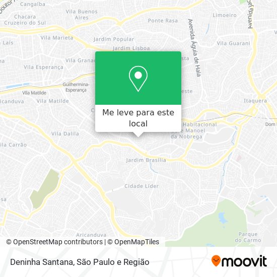 Deninha Santana mapa