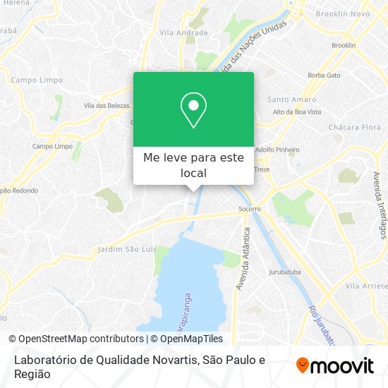 Laboratório de Qualidade Novartis mapa