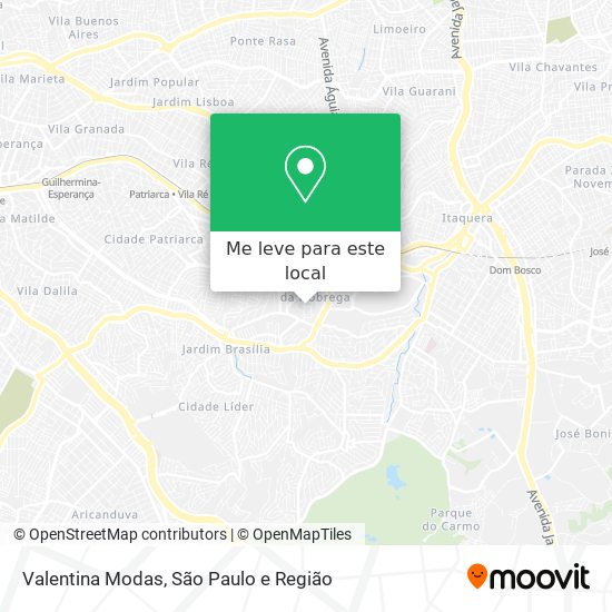 Valentina Modas mapa