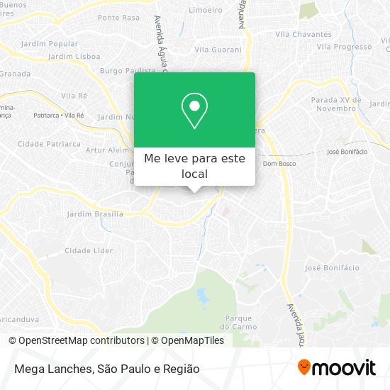 Mega Lanches mapa