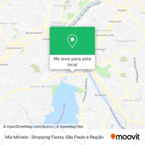 Mix Móveis - Shopping Fiesta mapa