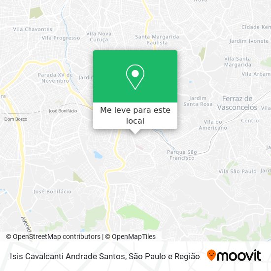 Isis Cavalcanti Andrade Santos mapa