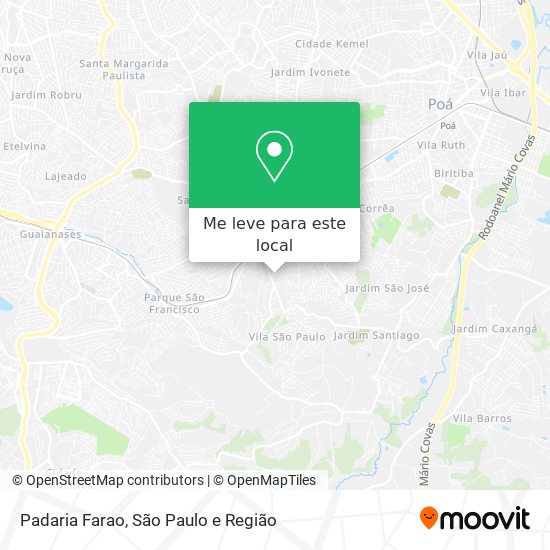 Padaria Farao mapa