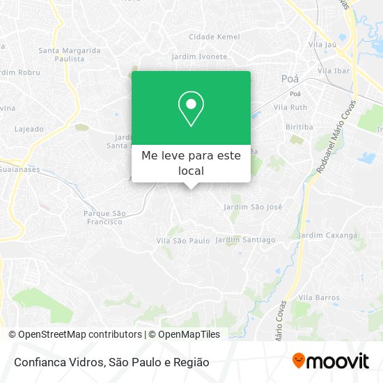 Confianca Vidros mapa