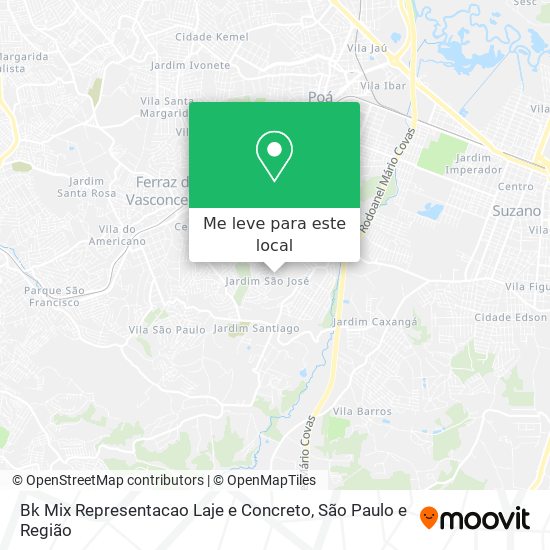 Bk Mix Representacao Laje e Concreto mapa
